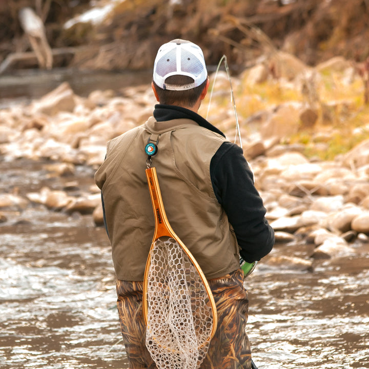 Heavy Duty Fishing Zinger with Belt Clip for Fly Fishing Gear and Tools