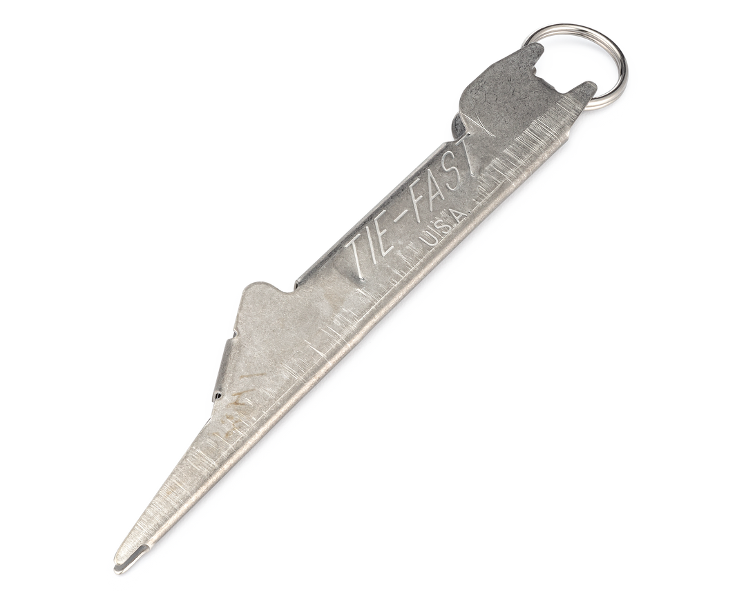 TIE-FAST Original Knot Tyer Fishing Line Tying Tool with Boomerang Retractable Zinger Combo