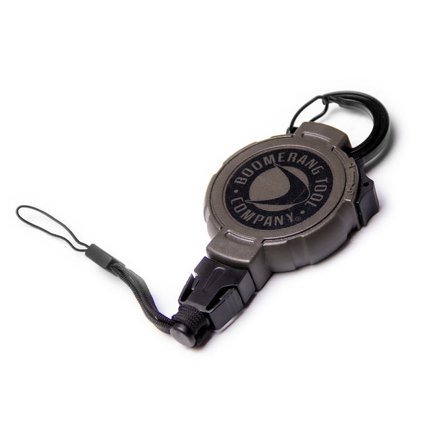 Electronics Boomerang Tool Company Retractable Gear Tether with Switch Lock and Removable Electronics Attachment