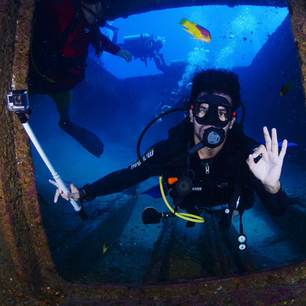 Retractable Scuba Diving Tether with Universal and Split Ring Easy Cha ...