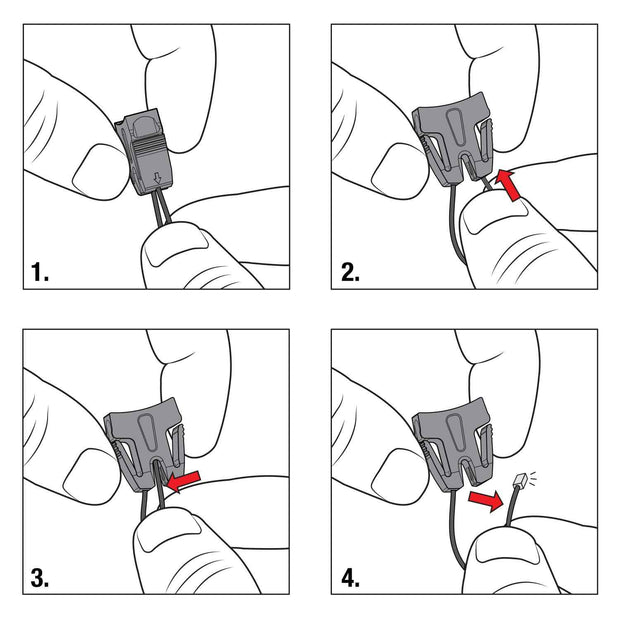 Hunting Boomerang Tool Company Retractable Gear Tether with a Universal Easy Change End Fitting