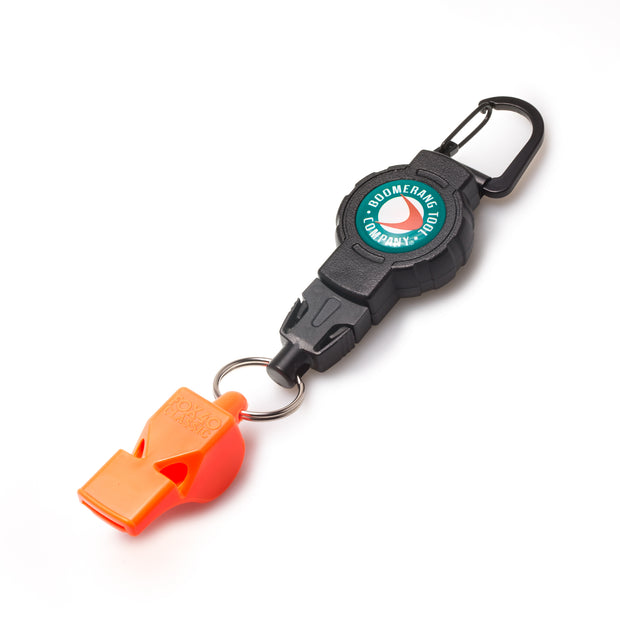 FOX40 Safety Whistle with a Heavy Duty Retractable Fishing Gear Tether