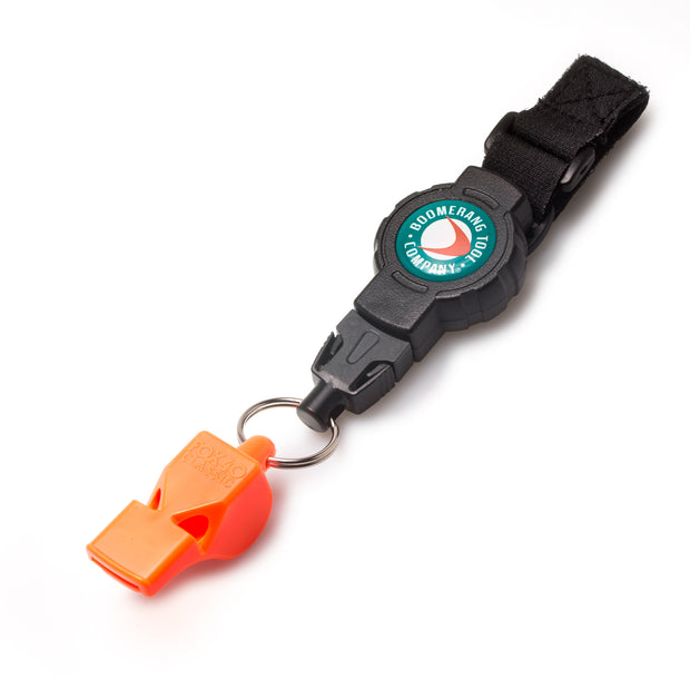 FOX40 Safety Whistle with a Heavy Duty Retractable Fishing Gear Tether